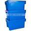 Attached Lid Distribution Container, plastic tote box