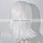 Hot selling White wig with bangs synthetic wig N241