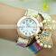 Guangzhou supplier fashion wrap bracelet watch lady shell bracelet watch