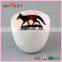 White Ceramic Customized Candle Holder With Decal Printing