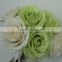 Hot sale artificial bridal bouquet silk rose bouquet with 6 head for wedding decor