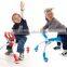 Children's smiling face four-wheel balanced walkers