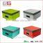 Colorful Durable Linen-like Fabric Collapsible Cardboard Storage Box