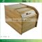 DX004/Bamboo Rice Holder Exquisite Bamboo Sliding Lid Rolltop Loaves Bread Box Storage Bin