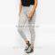 Fashion stretchy spandex high rise waist long custom made yoga pants women wholesale