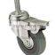 Light Duty Zinc Top Plate Swivel Rubber Caster Wheel