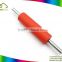 Useful baking tools stainless steel handle non-stick silicone rolling pin
