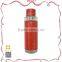 Low profile luxury gray leather fragrance atomizer bottle