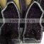 Rare natural Brazil amethyst twins crystal geode for decoration