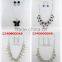 New arrival diamond around fancy pearl necklace set
