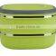2014 HOT SALES STAINLESS STEEL FOOD CONTAINER,1/2/3 TIERS,GREEN MADE IN CHINA