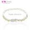 Hot Selling 925 Silver Chain Cz Pave Bulk Wholesale Heart Bracelet Jewelry