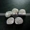 12x14mm vintage antiqued silver sea shell engraved flat alloy beads DIY beading supplies 3993016