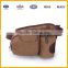 Factory Promotional Popular Design Canvas Waist Bag With Bottle Compartment for Outdoor, Running, Cycling