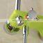 Colourful baking Varnish bath& shower rotate faucet set with ABS plastic rain shower head &hand shower
