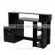 HomCom Black 55" Multi-Shelf Dorm Home Office Computer Desk