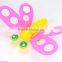 colorful butterfly singing toy sound with led light in fly, led butterfly lamp with sound