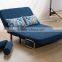 Cheap and lovely fabric folded sofa cum bed with round armrest