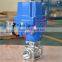 three piece explosion proof ball valve with electric actuator
