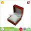  China factory texture paper custom luxury watch packaging box with sponge insert