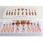 10pcs Toothbrush Make Up Brushes Kit Private Label Rose gold Foundation Powder Makeup Oval Cream Puff Brushes
