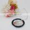 Empty Shiny Black Mineral/Mirrored Makeup Powder Compact w/Pan - 57 mm