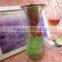 216mm Height Hot Sale Glass Material Green Water Plant Empty Decorative Bottle/Jar