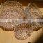 CRYSTAL FRUIT TRAY FOR WEDDING/PARTY/HOME/Home & Garden Decorative Aluminum Metal Fruit Serving Basket