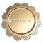 decorative wedding table gold charger plate