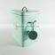 Metal Dog Dry Food and Pet Treats Storage Container Canister Tin Box with Scoop