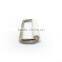 1.5" X 3/8" Rectangle W/White Rolle, Rectangle Metal Loop W/Roller, Metal Loop with Roller