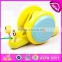 Kids toddler wooden dog pull along toys,Wooden Baby Push and Pull Dog toy W05B106