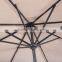 Hot Sale Outdoor Steel Frame Patio Solar Umbrella with LED light