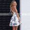 Floral Print Ladies Simple Fashion Summer Dress