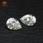 Pear pefect cut imitation diamond 6.5*8mm 2 Carat clear white moissanite lab grown
