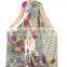 Digital Flower Rose Printed Designer Saree With Blouse Material