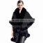 CX-B-P-17C Fur Decora Fashion Italian Cashmere Pashmina Shawl With Fur