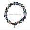 diy stainless steel charms string woven bracelets color enamel stainless steel charms wax cord bracelets premium gifts 2017