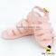 Kids Summer Plain Light Pink Gladiator Little Girl Flattie Snadals Shoes