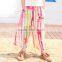 S60711B Kids Girls Pants Chiffon Flower Wide Leg for Girls