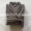 Grey Fashion Customs Plus Size Coral Fleece Bath Robes
