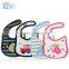 wholesale 2016 embroidery cartoon baby bibs 100% cotton