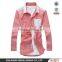 new trendy contrast collar linen cotton dress shirt for man