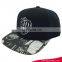 2017 china best selling and cheap embroidered baseball cap flat bill snapback cap with screen printing
