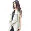 Ladys Genuine Rabbit Fur Vest Winter Female nitted Outerwear Waistcoat