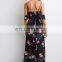 Floral Lady Sexy Beach Long Dress