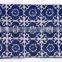 100% cotton rug diamond weave indigo blue / white 90x150cm 3x5 Ft quayside home