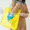 Bulk Cheap Eco-friendly Non Toxic Yellow Reusable Non Woven Shopping Bag