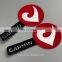 Custom iron on flock cut fabric design patch for garment
