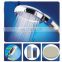 Stainless steel low pressure bluetooth shower head rain heated mesh